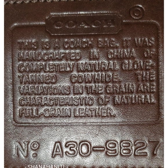 Coach 9827 Vintage Legacy West Hampton Mocha Leather Daypack/Backoack - Picture 7 of 12